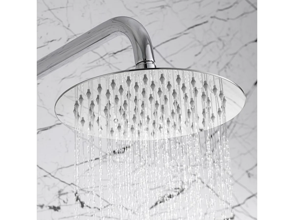 Colonne de Douche Encastrée avec Mitigeur Thermostatique chromé anti-calcaire - Design Moderne - LINE IMEX