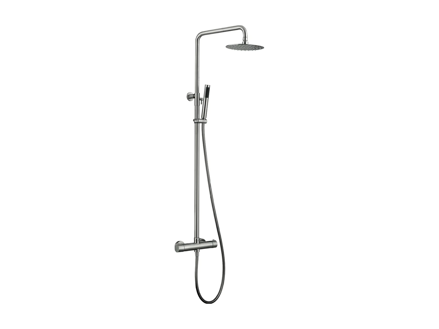 Colonne de Douche avec Mitigeur Thermostatique acier inoxydableanti-calcaire - Design Moderne - MOSCU IMEX