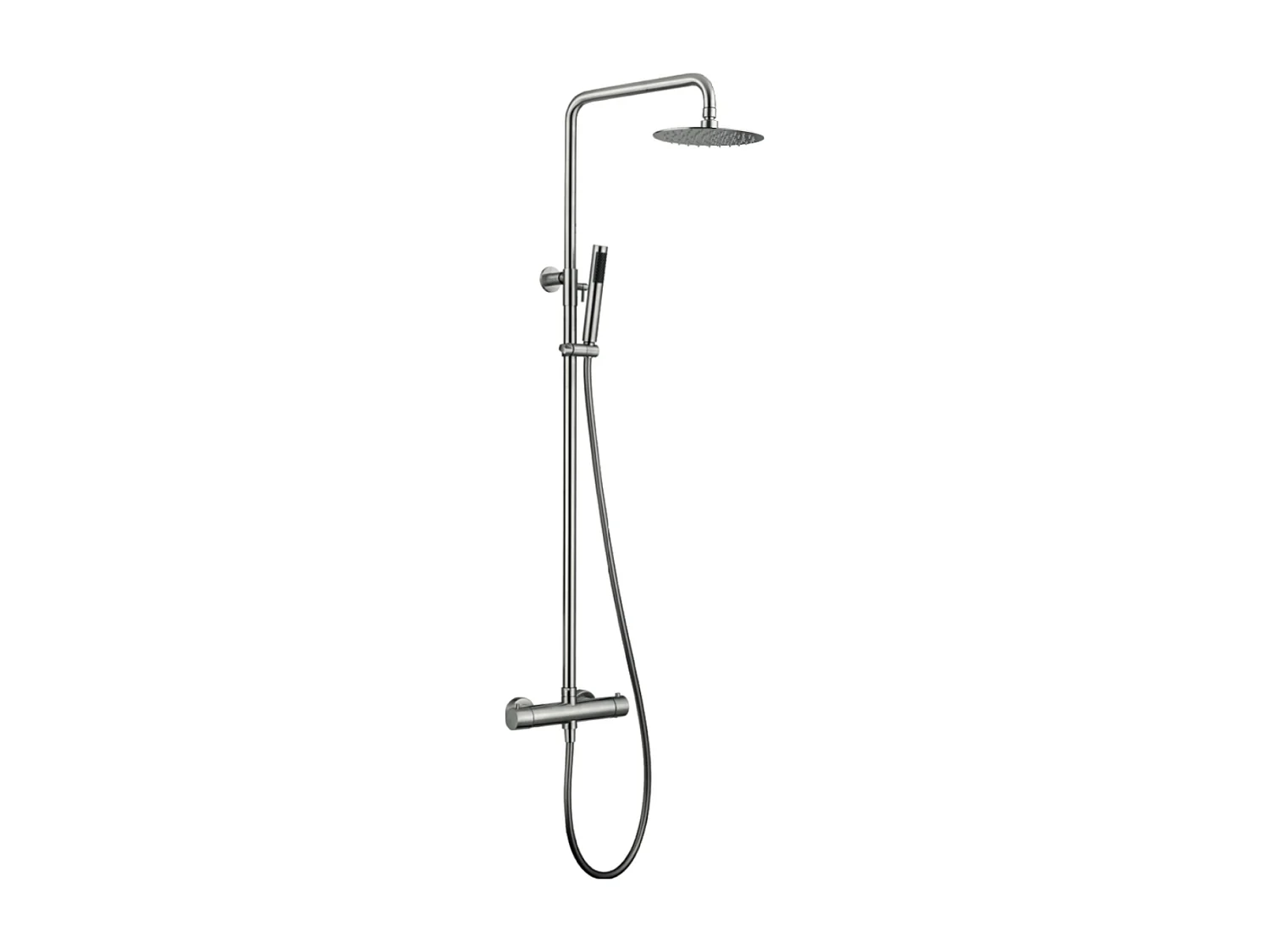 Colonne de Douche avec Mitigeur Thermostatique acier inoxydableanti-calcaire - Design Moderne - MOSCU IMEX