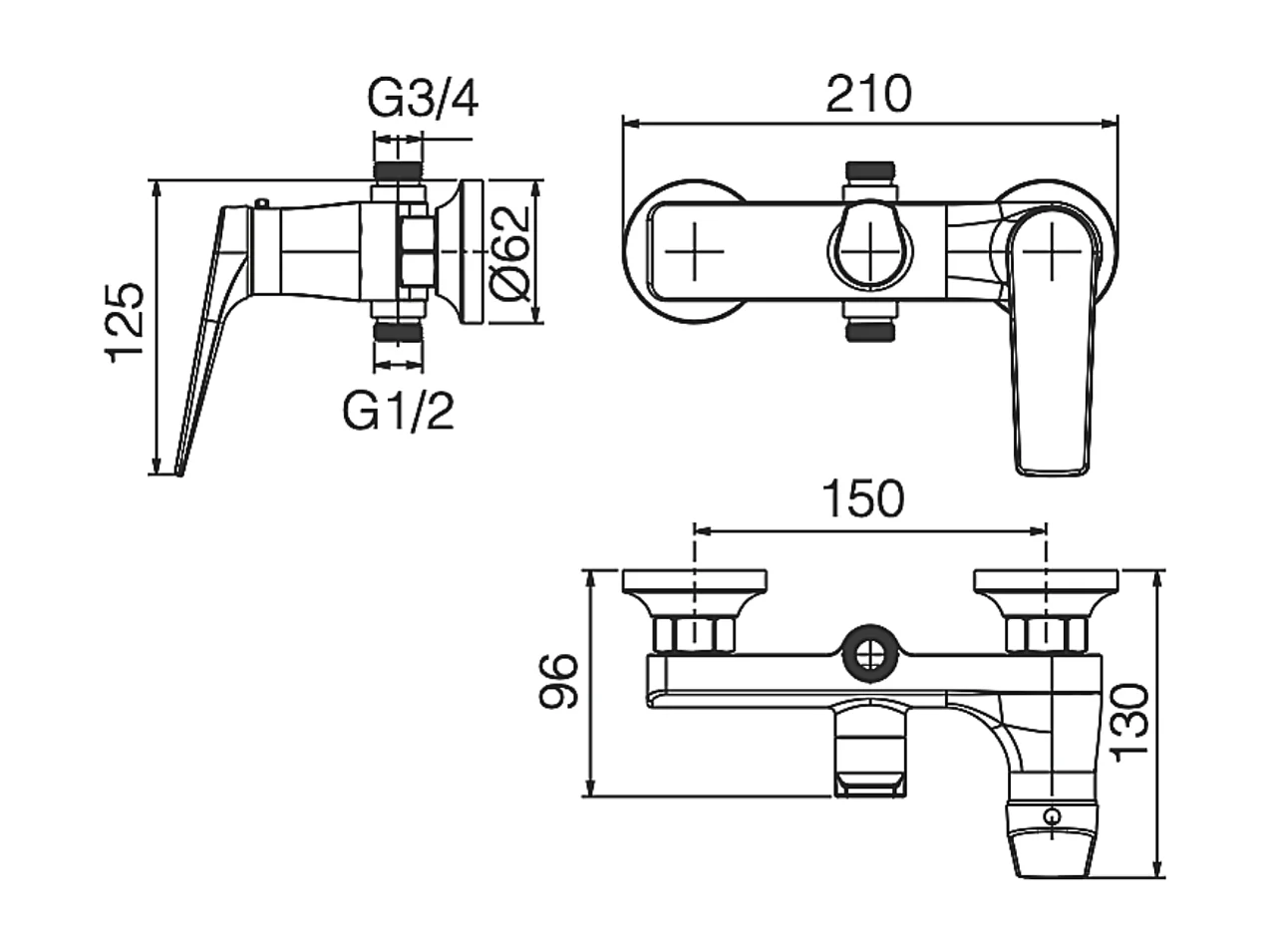 Colonne de Douche Noir/Or anti-calcaire - Design Moderne et Économie d'eau - Kit Complet SUECIA IMEX