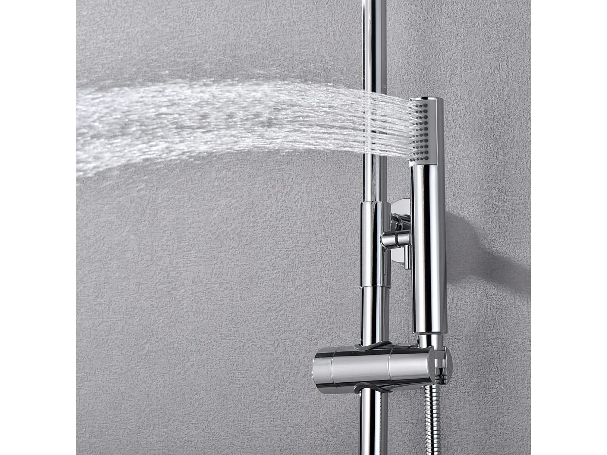 Colonne de Douche Thermostatique Anti-Calcaire Chrome IMEX MONZA BTM039