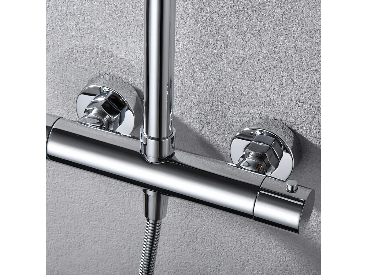 Colonne de Douche Thermostatique Anti-Calcaire Chrome IMEX MONZA BTM039