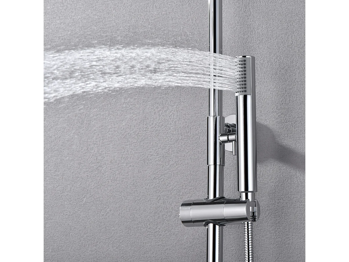 Colonne de Douche Thermostatique Anti-Calcaire Chrome IMEX MONZA BTM039