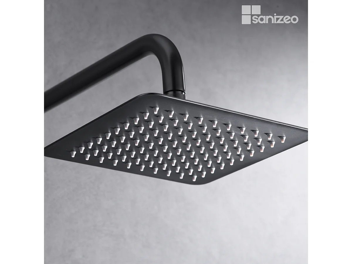 Colonne de Douche noir métal anti-calcaire - Design Moderne et Économie d'eau - Kit Complet ART IMEX