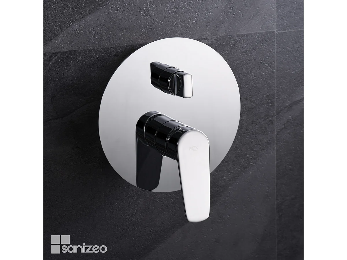 Colonne de Douche Encastrée chromé anti-calcaire - Design Moderne et Économie d'eau - Kit Complet BELGICA IMEX