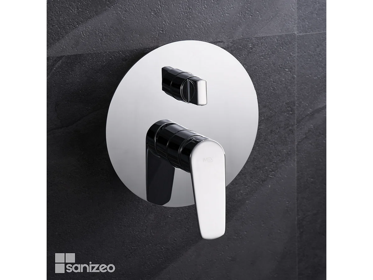 Colonne de Douche Encastrée chromé anti-calcaire - Design Moderne et Économie d'eau - Kit Complet BELGICA IMEX