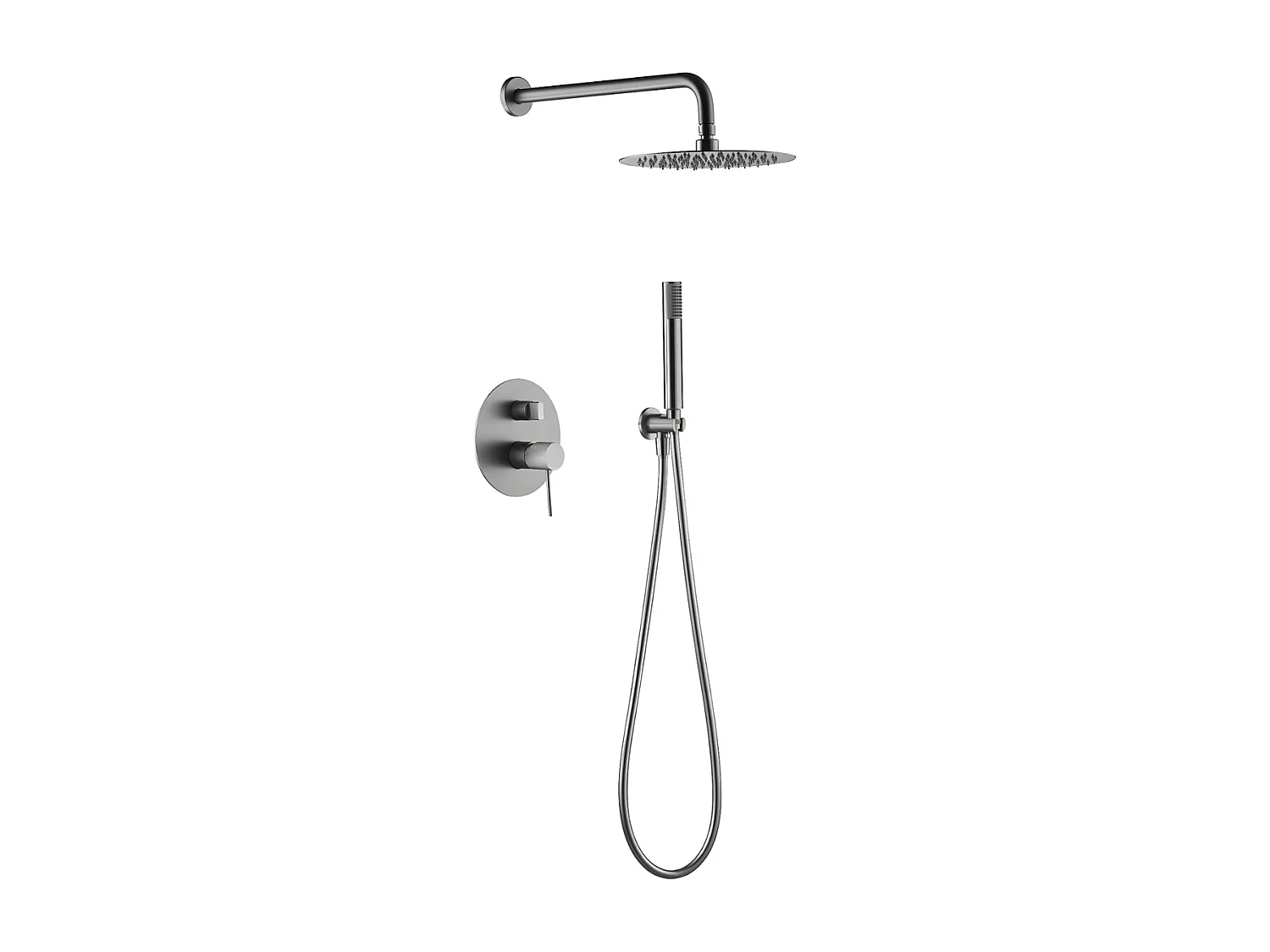 Colonne de Douche avec Mitigeur Thermostatique noir mat anti-calcaire - Design Moderne - ECOKENT IMEX
