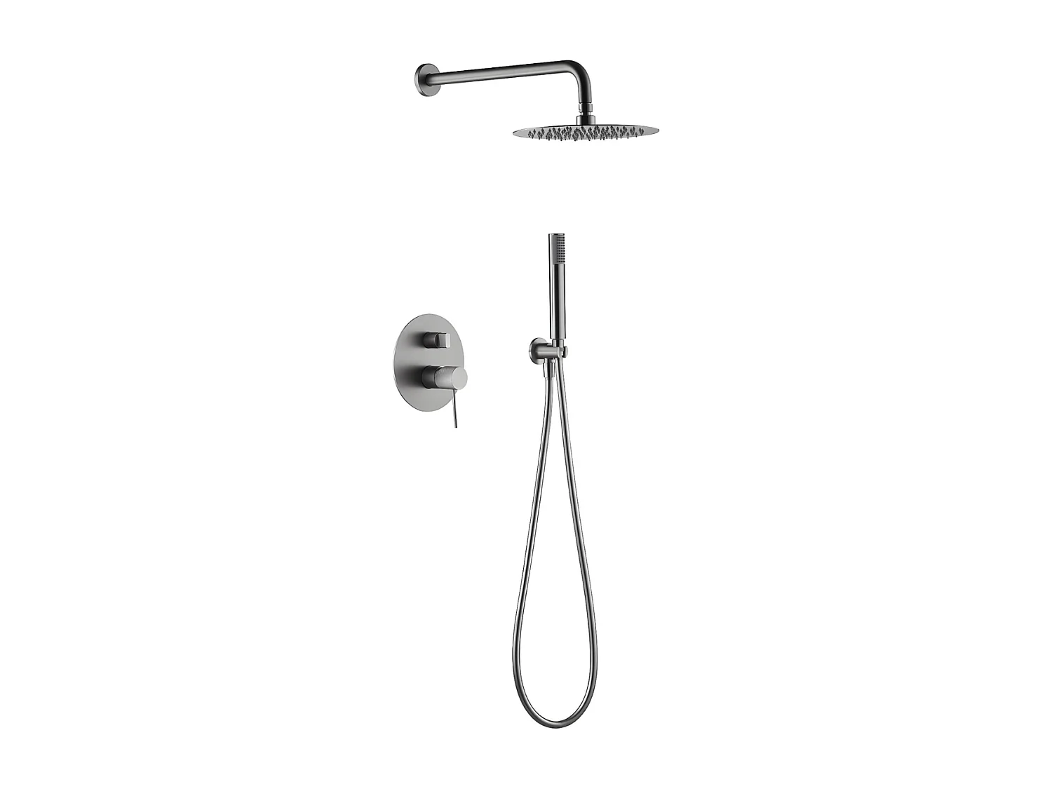 Colonne de Douche avec Mitigeur Thermostatique noir mat anti-calcaire - Design Moderne - ECOKENT IMEX