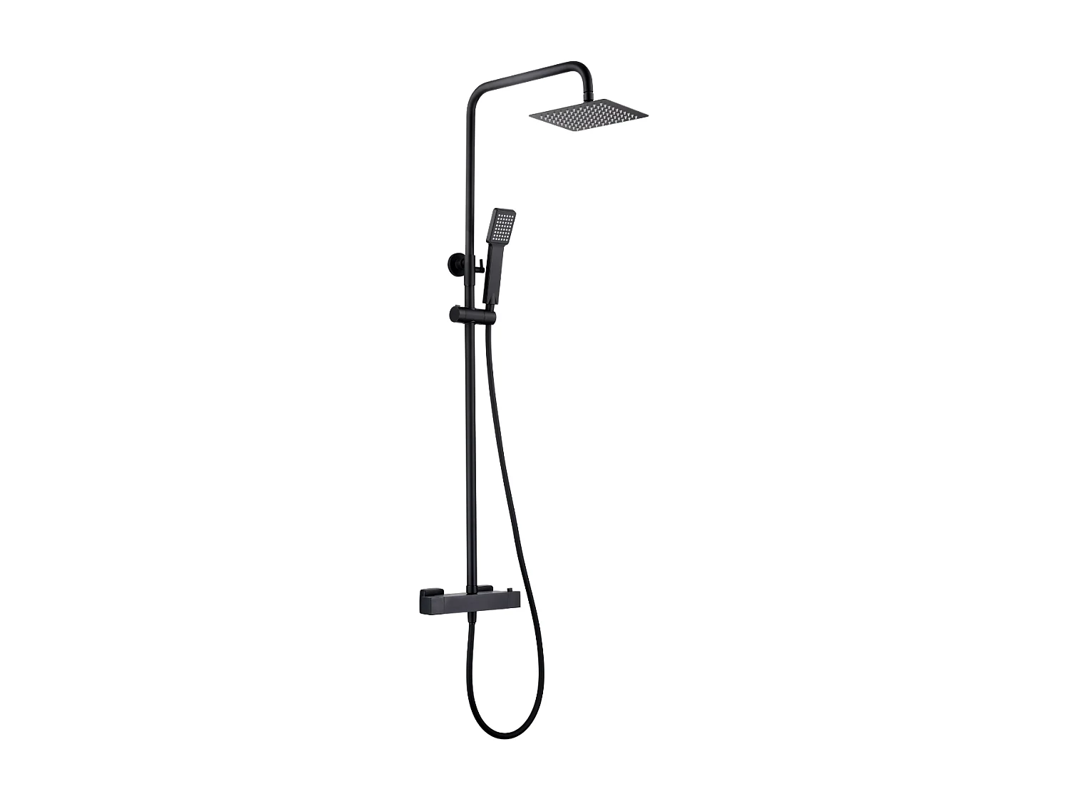 Colonne de Douche avec Mitigeur Thermostatique noir mat anti-calcaire - Design Moderne - ART IMEX