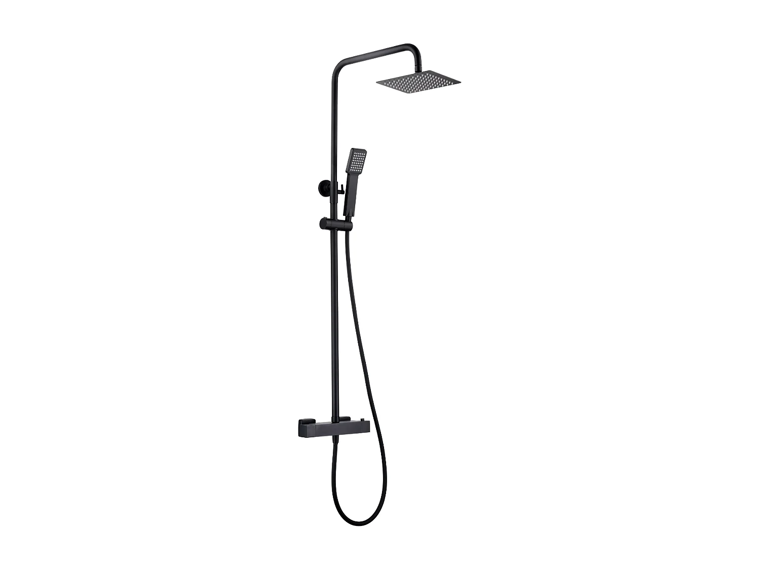 Colonne de Douche avec Mitigeur Thermostatique noir mat anti-calcaire - Design Moderne - ART IMEX