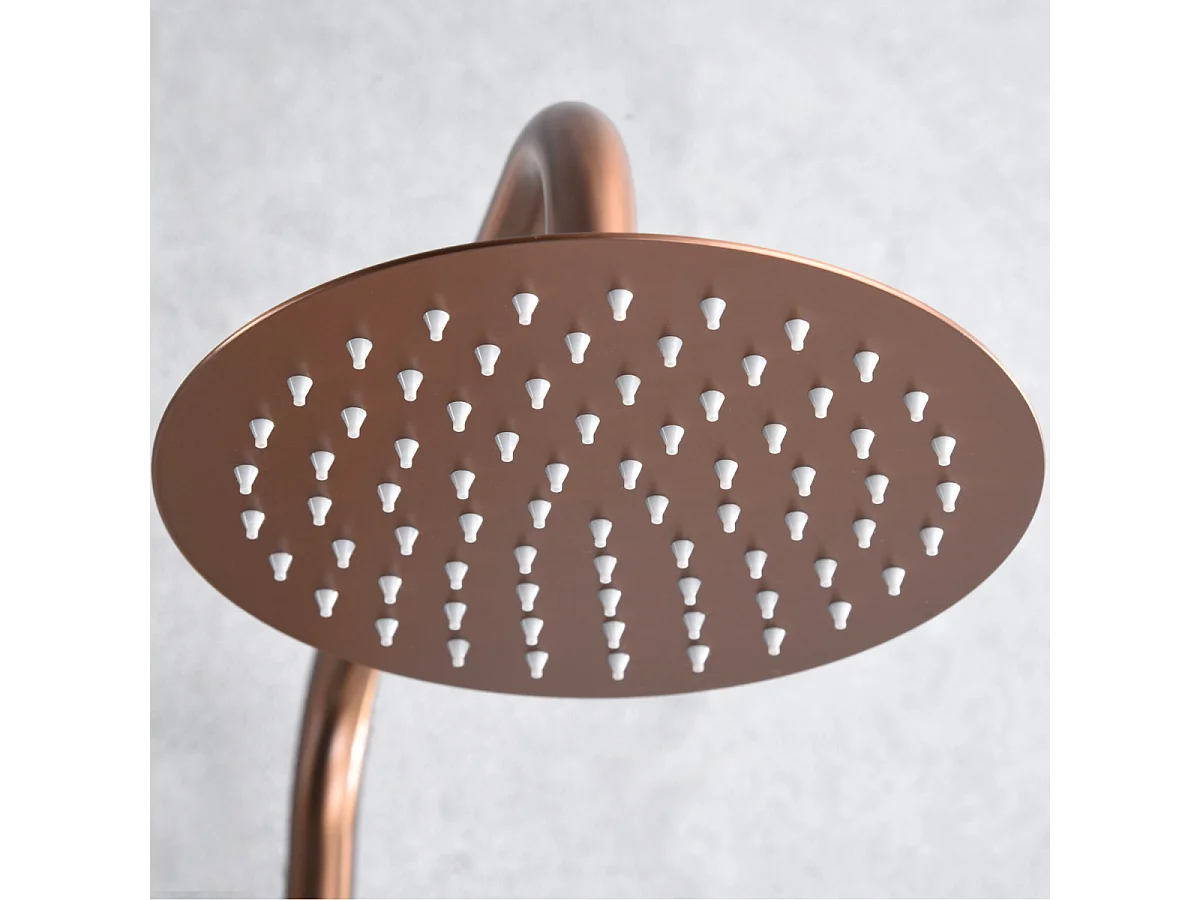 Colonne de Douche avec Mitigeur Thermostatique noir métal anti-calcaire - Design Moderne - ART IMEX