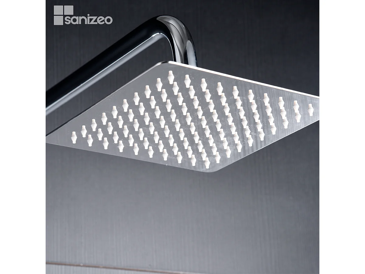 Colonne de Douche avec Mitigeur Thermostatique chromé anti-calcaire - Design Moderne - ART IMEX