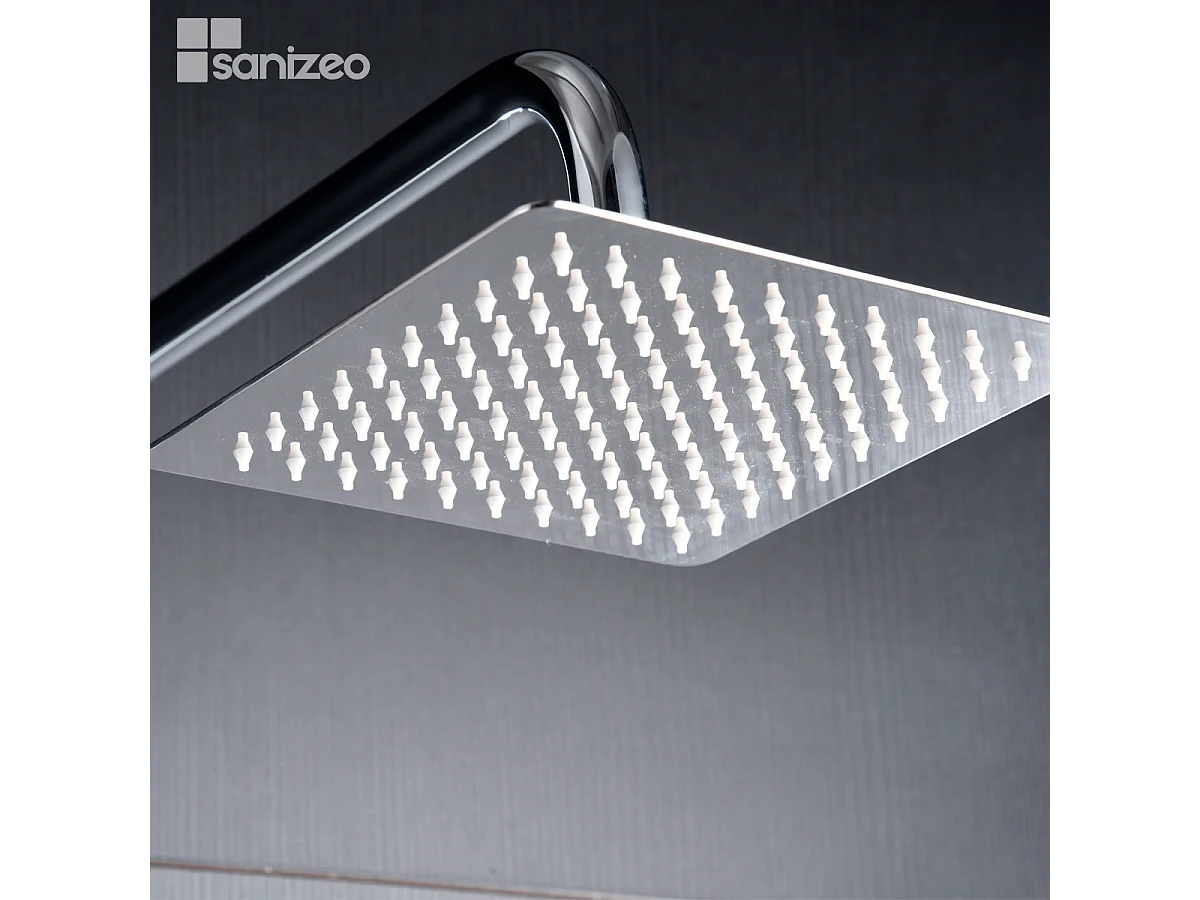 Colonne de Douche avec Mitigeur Thermostatique chromé anti-calcaire - Design Moderne - ART IMEX