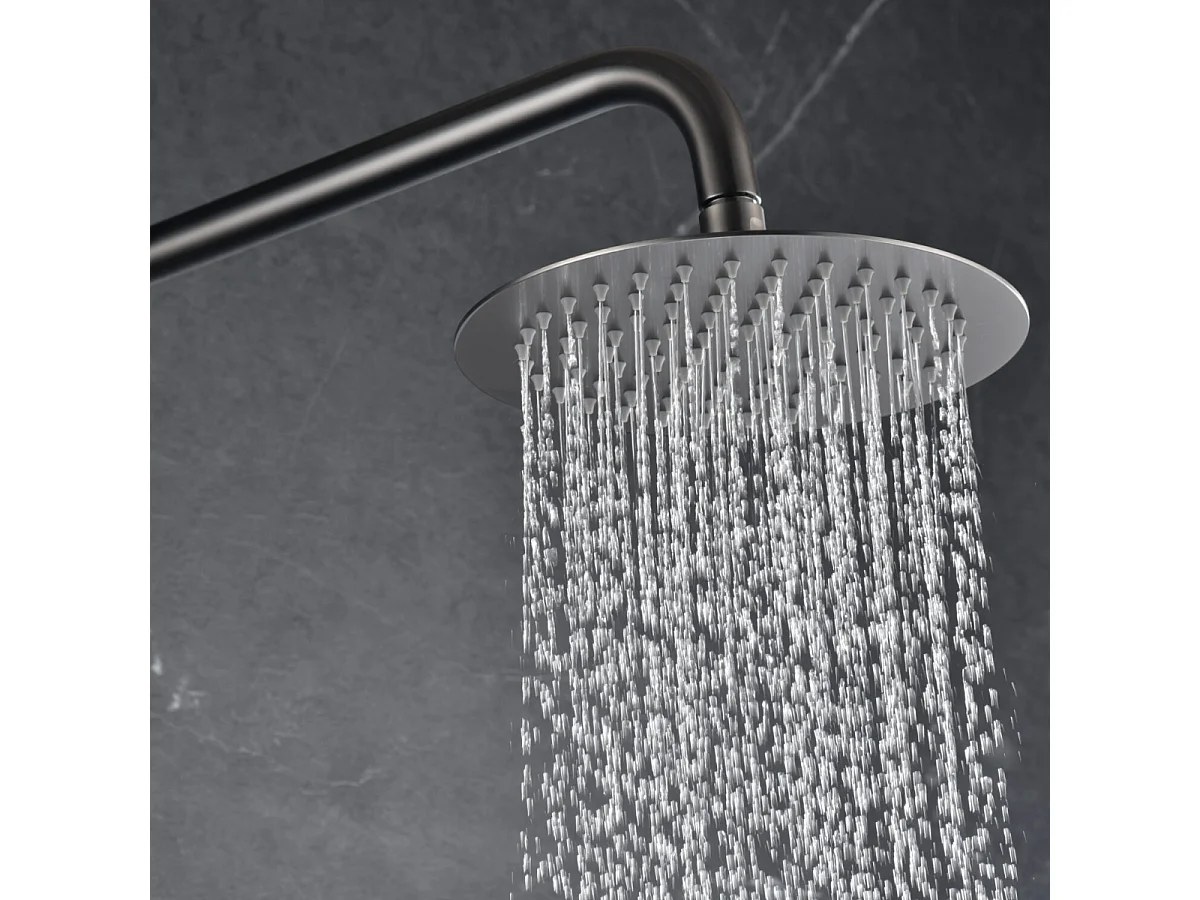 Colonne de Douche Anti-Calcaire Black Gun Métal IMEX MONZA BDM039/BGM