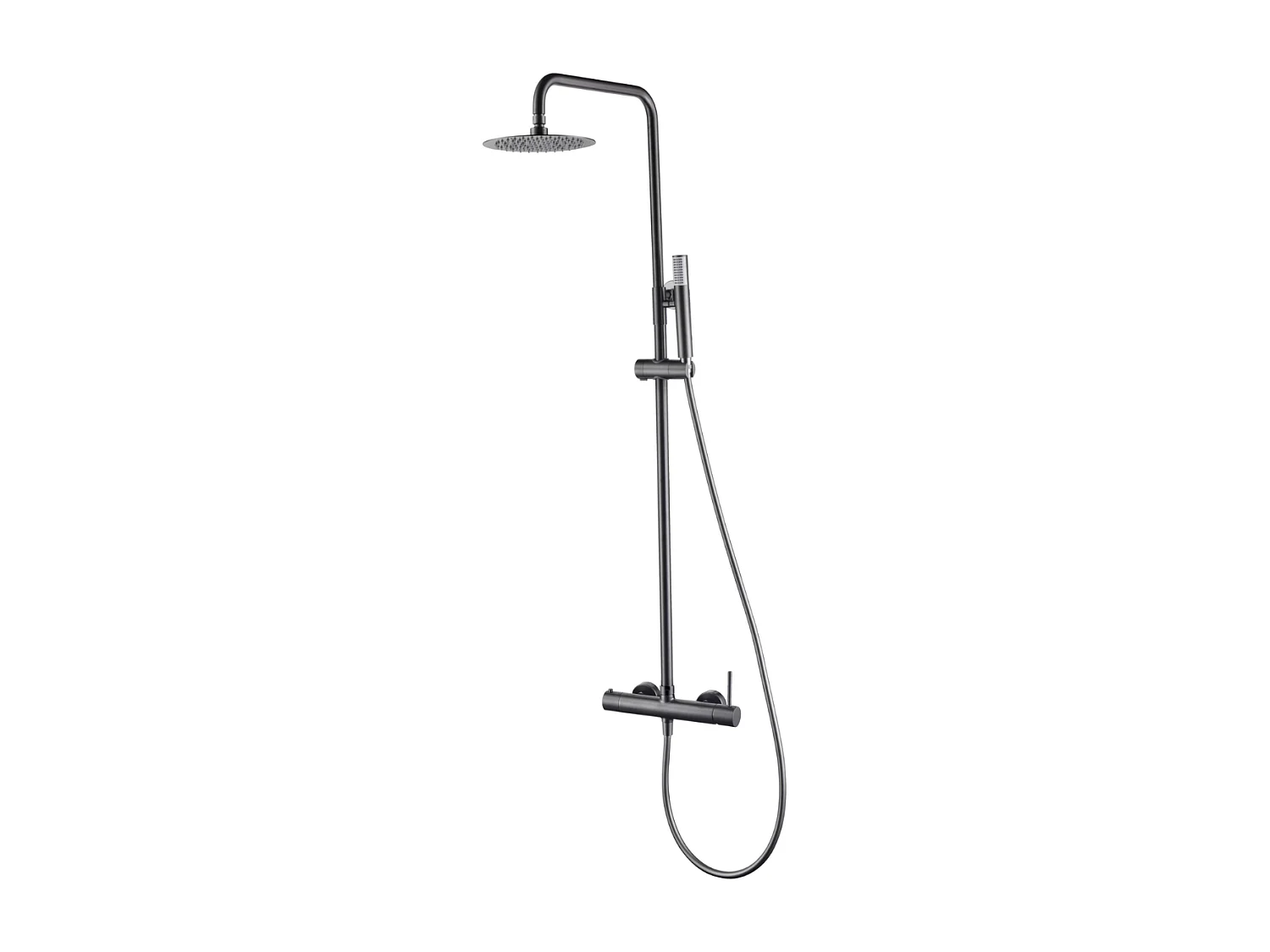 Colonne de Douche Anti-Calcaire Black Gun Métal IMEX MONZA BDM039/BGM