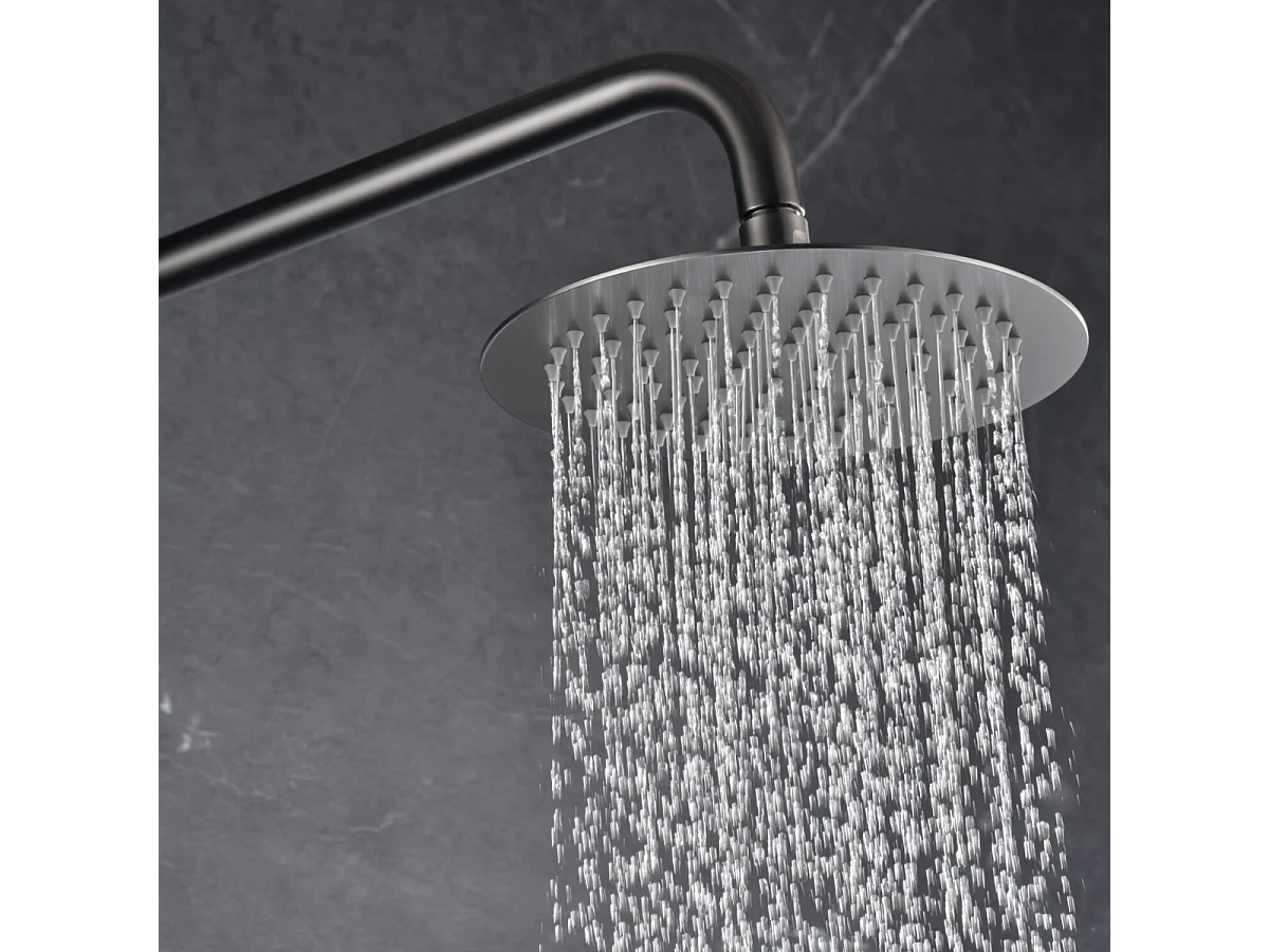 Colonne de Douche Anti-Calcaire Black Gun Métal IMEX MONZA BDM039/BGM