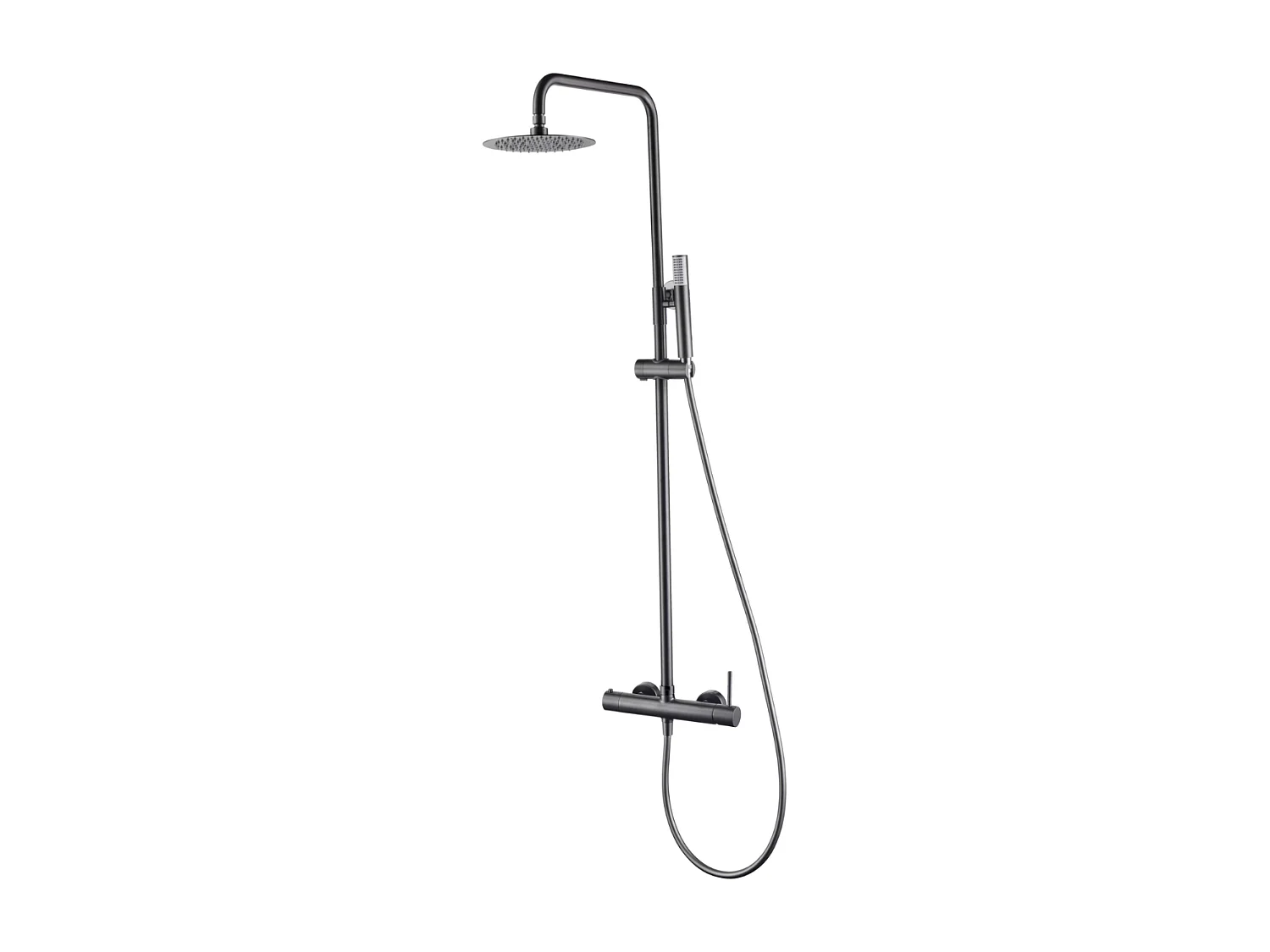 Colonne de Douche Anti-Calcaire Black Gun Métal IMEX MONZA BDM039/BGM