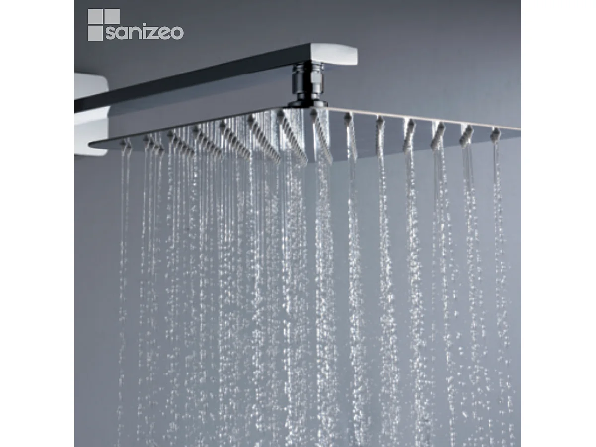 Colonne de Douche Encastrée avec Mitigeur Thermostatique chromé anti-calcaire - Design Moderne - MADEIRA IMEX