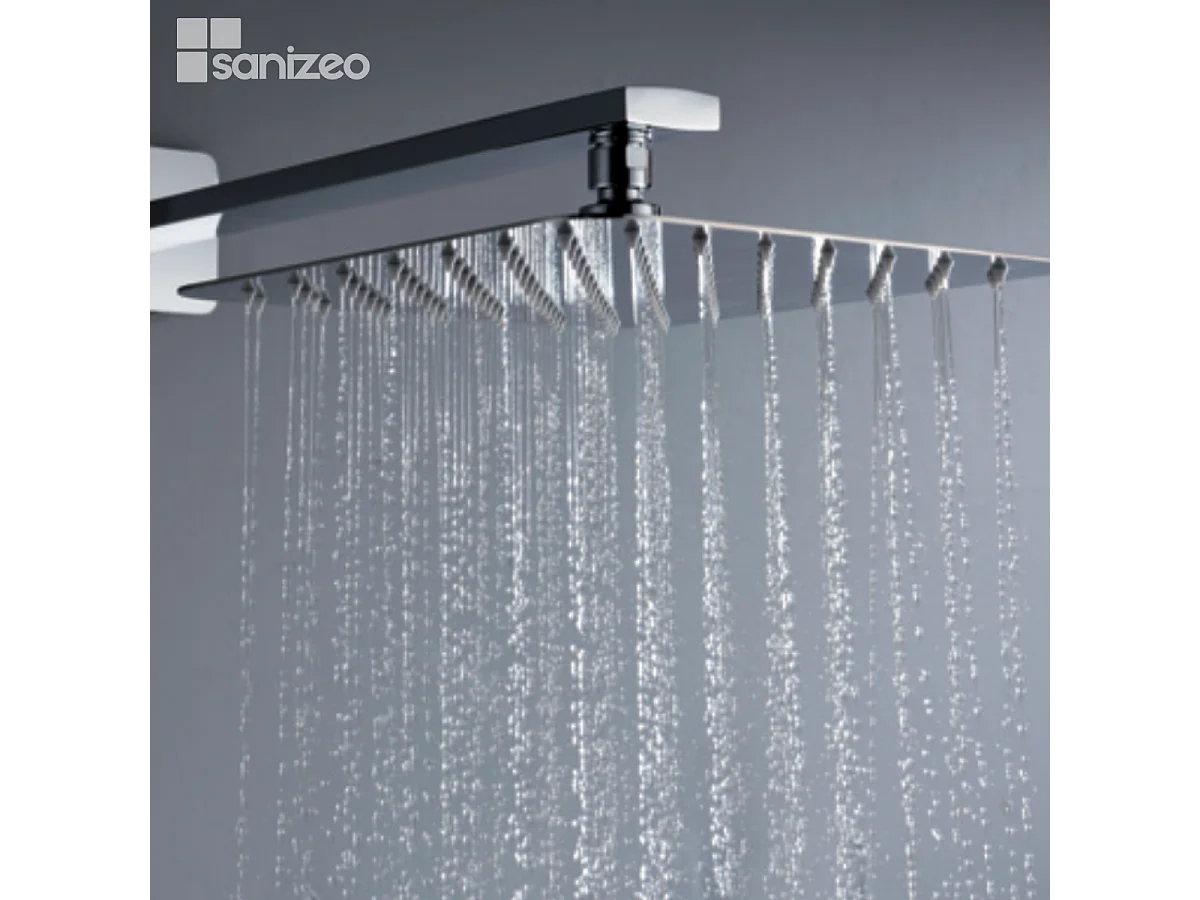 Colonne de Douche Encastrée avec Mitigeur Thermostatique chromé anti-calcaire - Design Moderne - MADEIRA IMEX