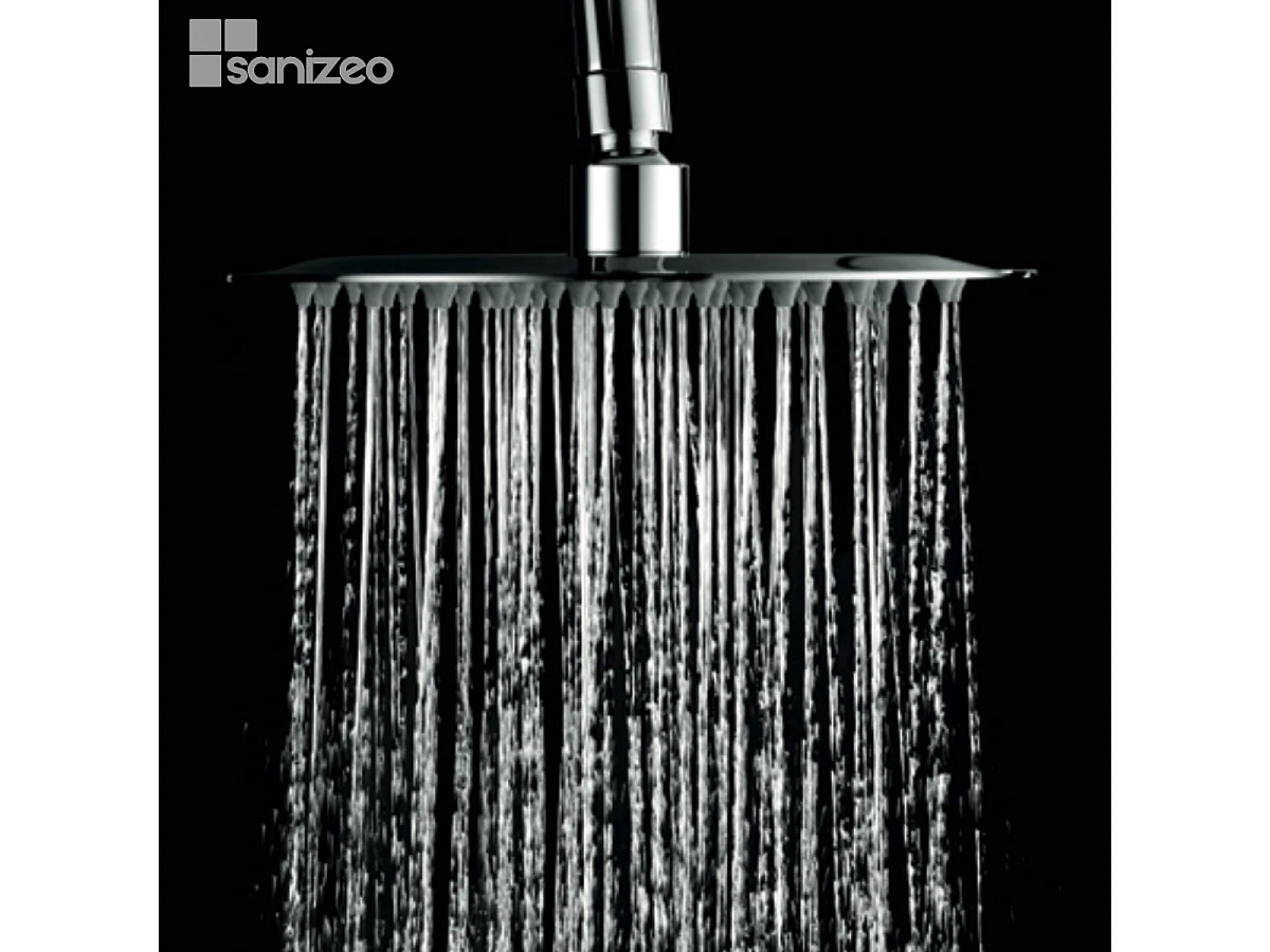 Colonne de Douche avec Mitigeur Thermostatique chromé anti-calcaire - Design Moderne - CRETA IMEX