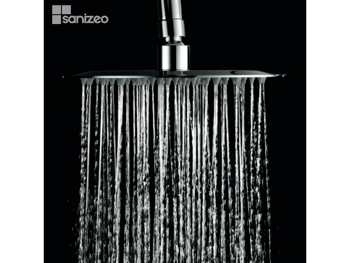 Colonne de Douche avec Mitigeur Thermostatique chromé anti-calcaire - Design Moderne - CRETA IMEX