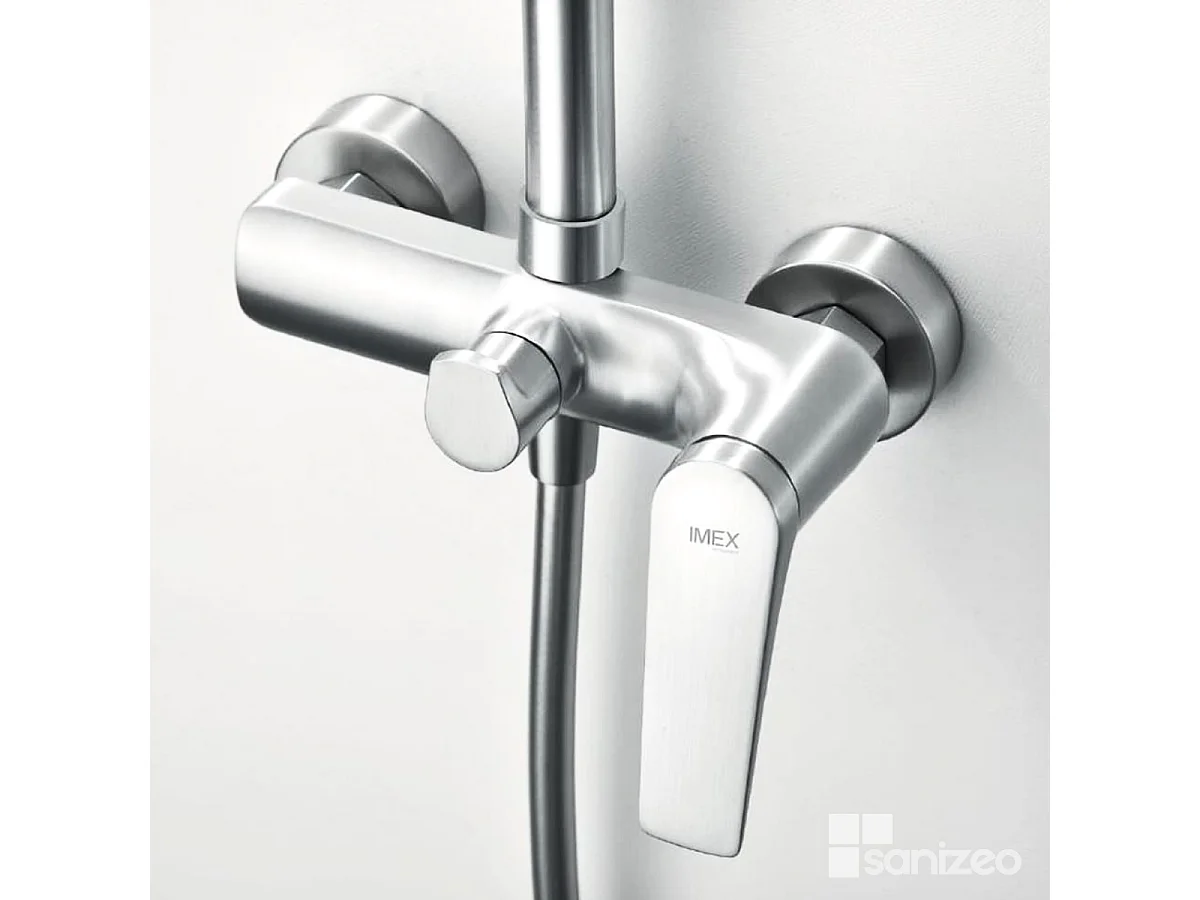 Colonne de Douche chromé anti-calcaire - Design Moderne et Économie d'eau - Kit Complet DELOS IMEX