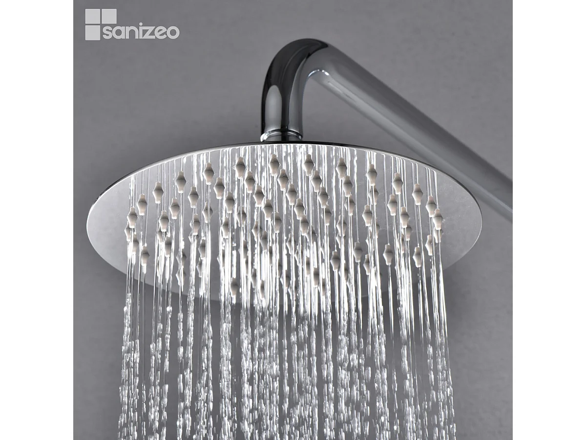 Colonne de Douche chromé anti-calcaire - Design Moderne et Économie d'eau - Kit Complet DELOS IMEX