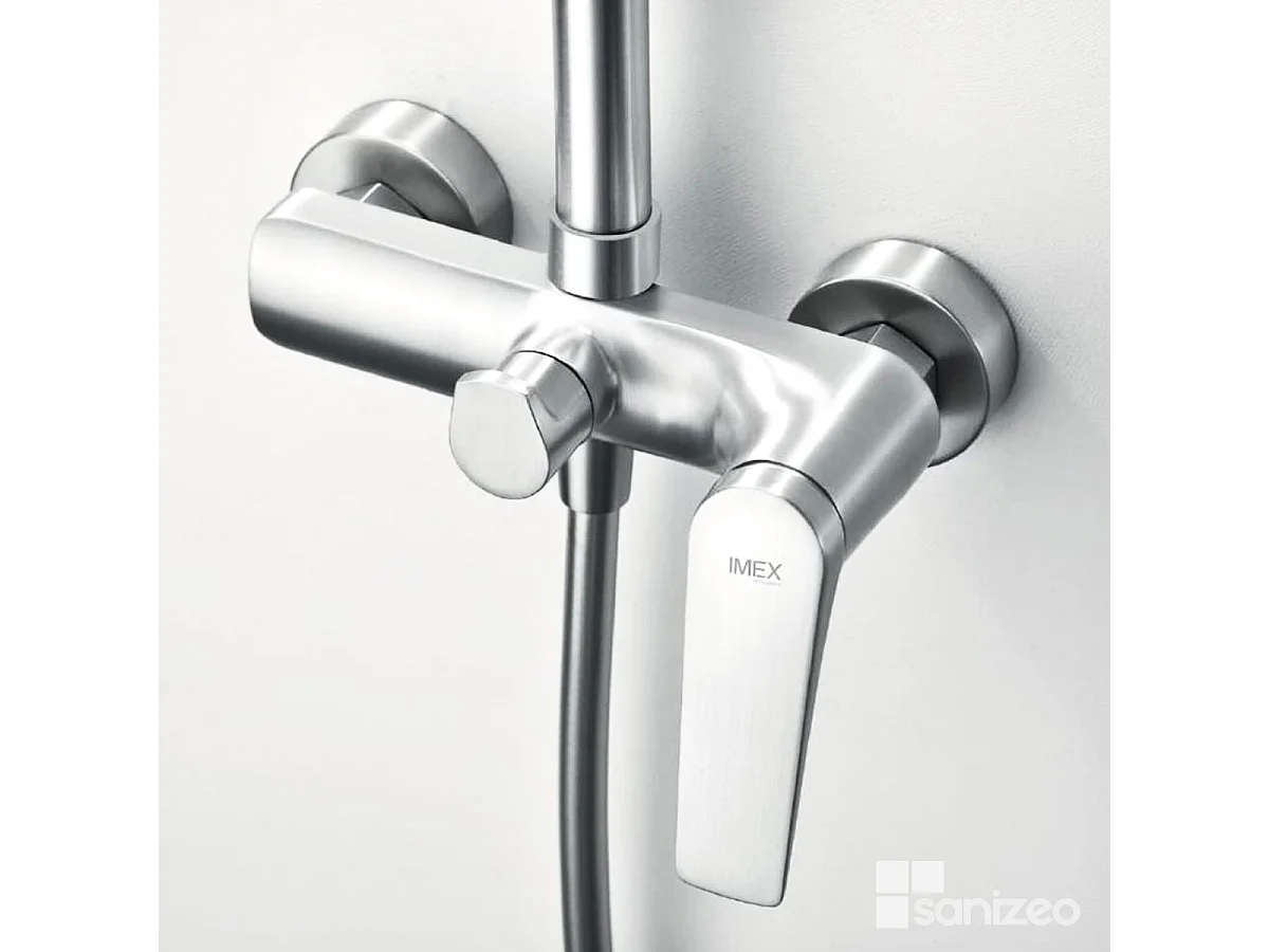 Colonne de Douche chromé anti-calcaire - Design Moderne et Économie d'eau - Kit Complet DELOS IMEX