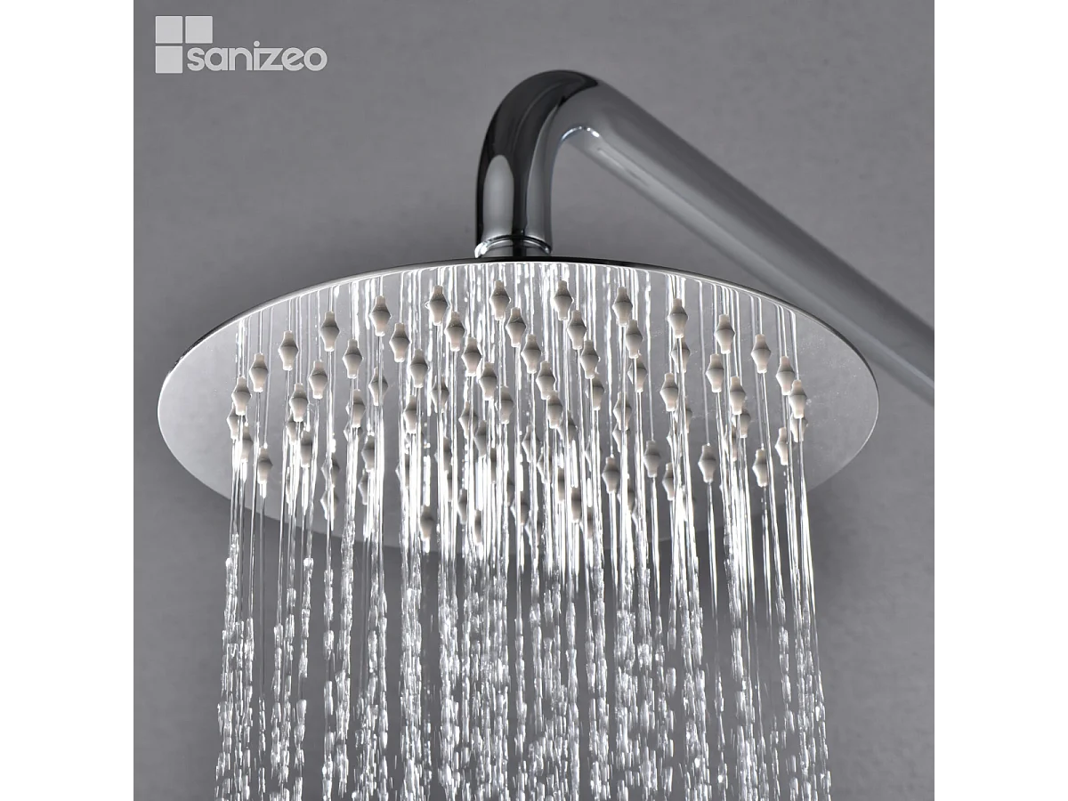 Colonne de Douche chromé anti-calcaire - Design Moderne et Économie d'eau - Kit Complet DELOS IMEX