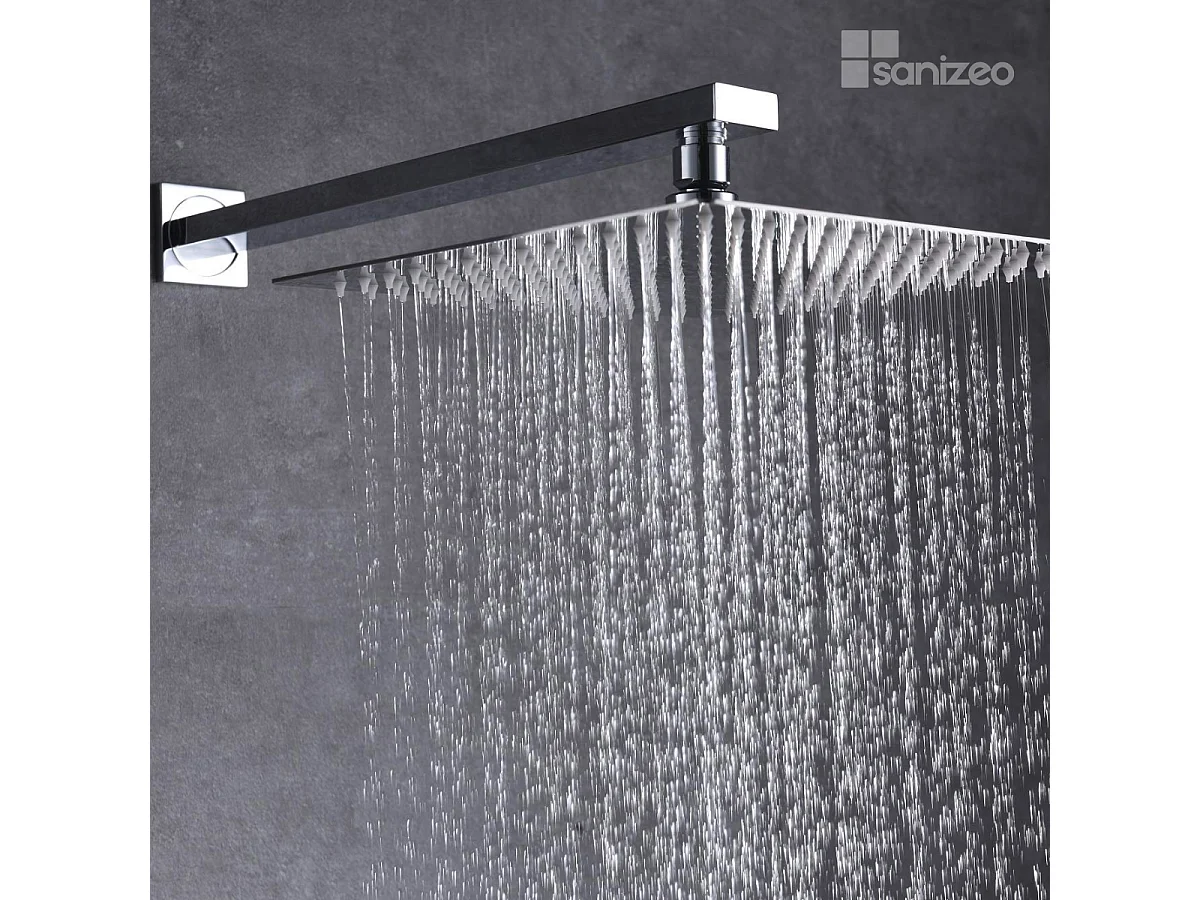 Colonne de Douche Encastrée chromé anti-calcaire - Design Moderne et Économie d'eau - Kit Complet SUECIA IMEX