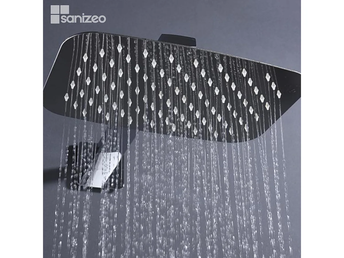 Colonne de Douche Encastrée chromé anti-calcaire - Design Moderne et Économie d'eau - Kit Complet HIDRA IMEX