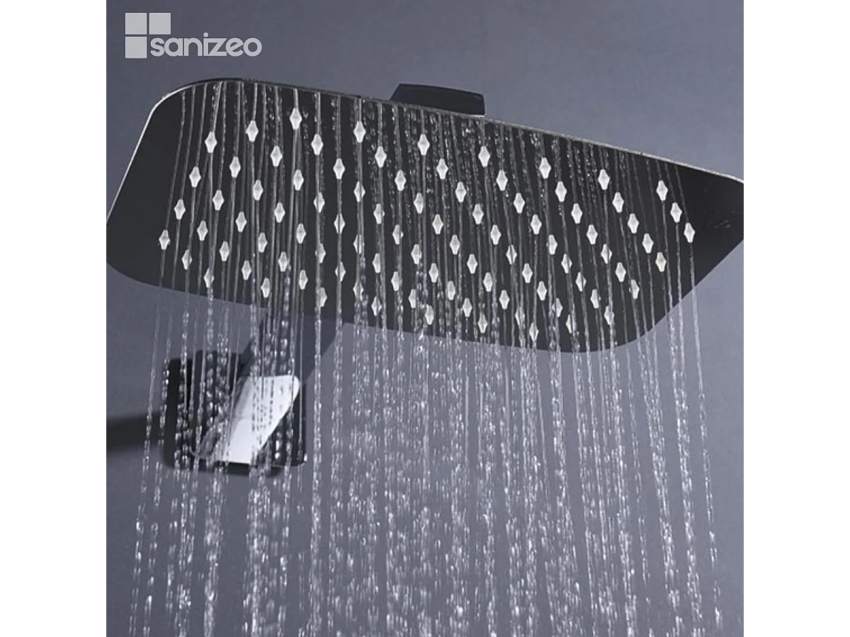 Colonne de Douche Encastrée chromé anti-calcaire - Design Moderne et Économie d'eau - Kit Complet HIDRA IMEX