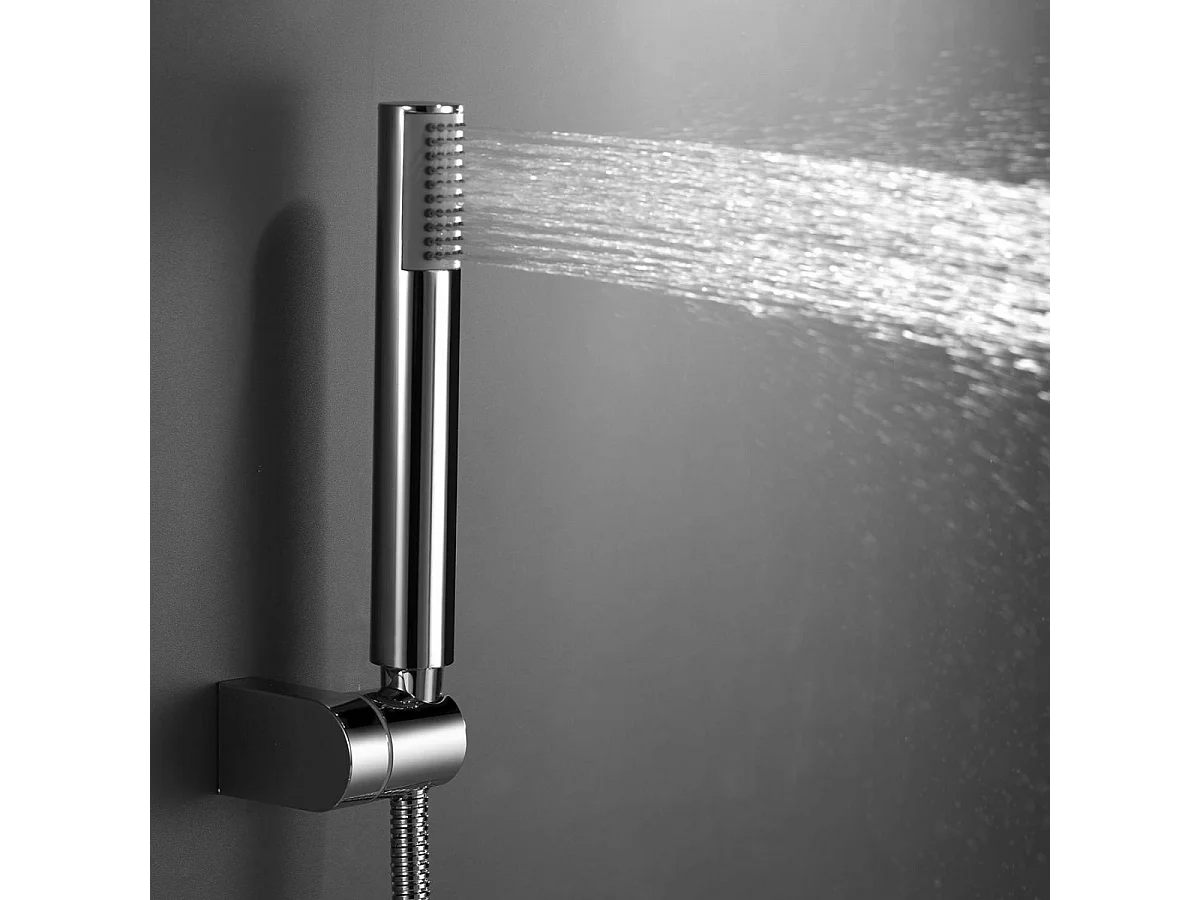 Colonne de Douche Encastrée chromé anti-calcaire - Design Moderne et Économie d'eau - Kit Complet LINE IMEX