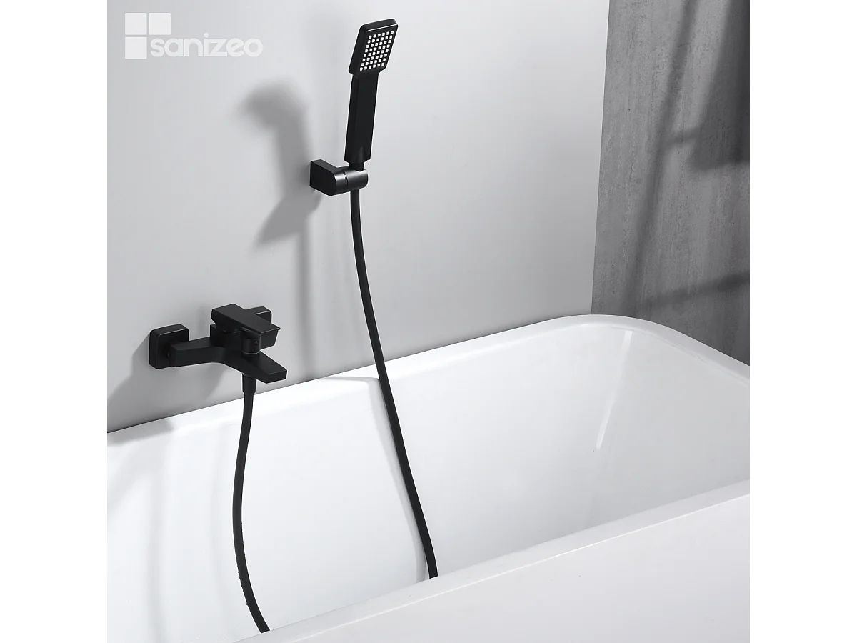 Ensemble Bain/Douche Anti-Calcaire Noir Mat ART BDAR025-4NG