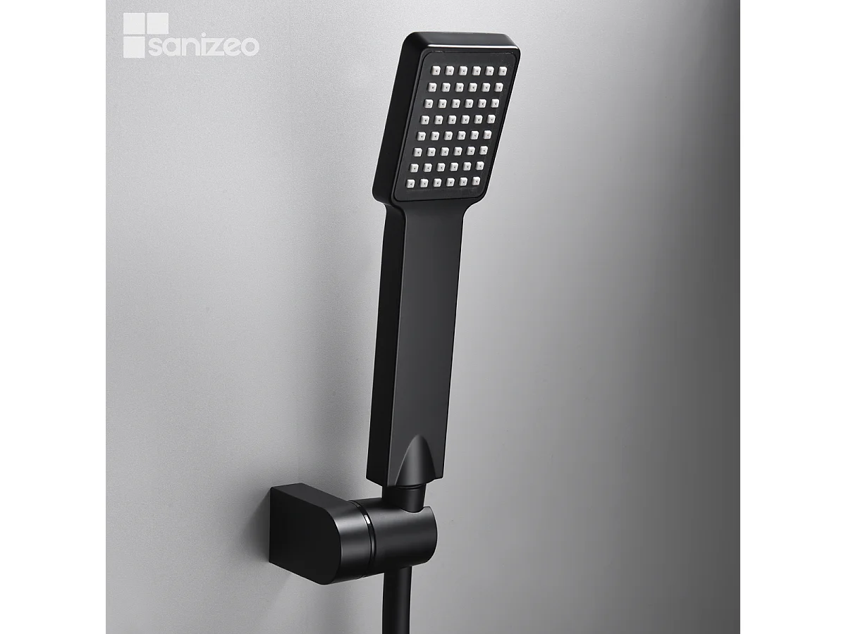 Ensemble Bain/Douche Anti-Calcaire Noir Mat ART BDAR025-4NG