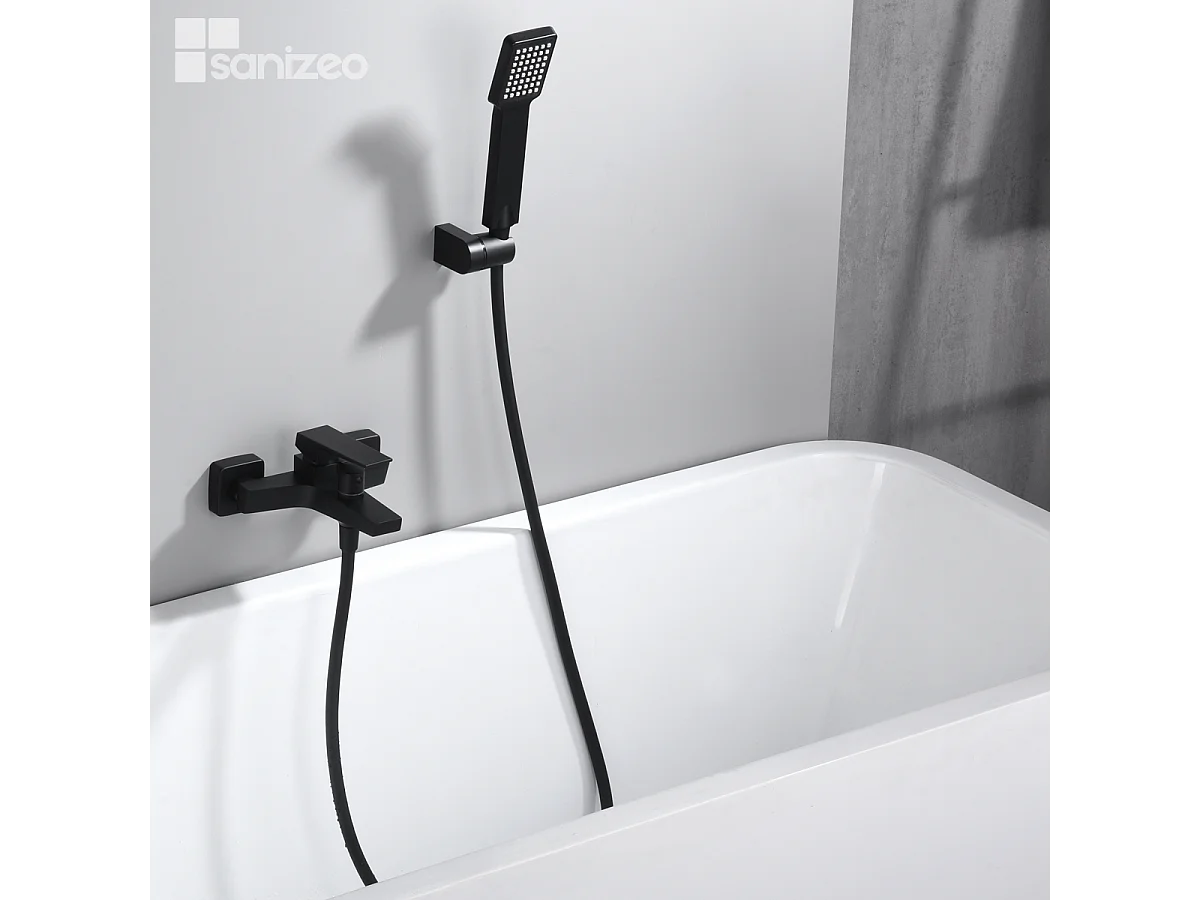 Ensemble Bain/Douche Anti-Calcaire Noir Mat ART BDAR025-4NG