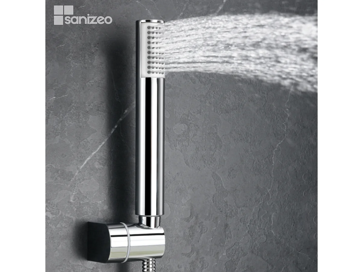 Ensemble Bain/Douche Thermostatique Anti-Calcaire Chrome GENOVA BDG053-4