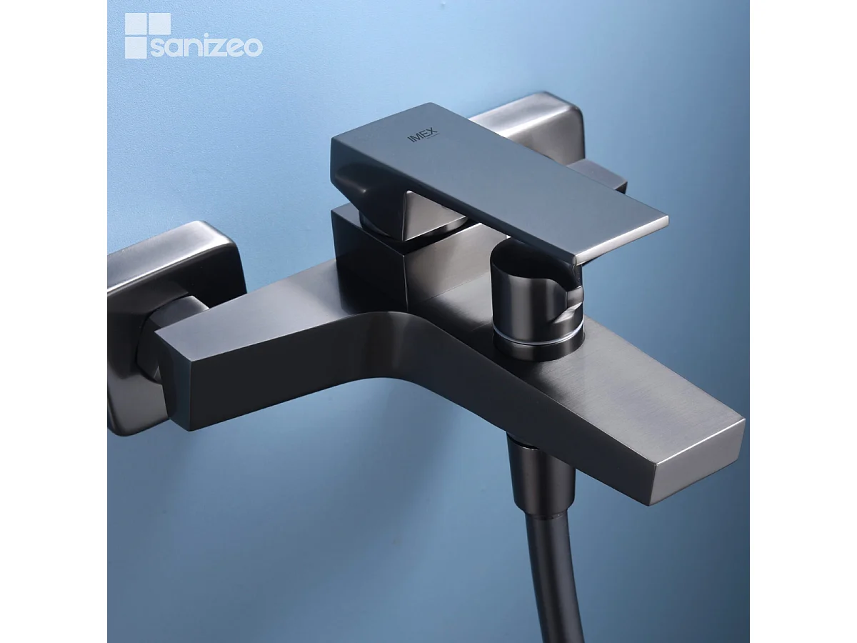 Ensemble Bain/Douche Anti-Calcaire Black Gun Métal ART BDAR025-4BGM