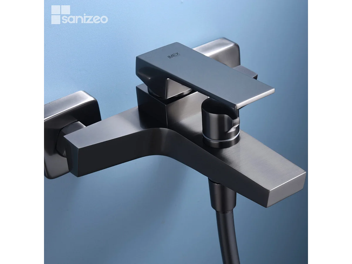 Ensemble Bain/Douche Anti-Calcaire Black Gun Métal ART BDAR025-4BGM