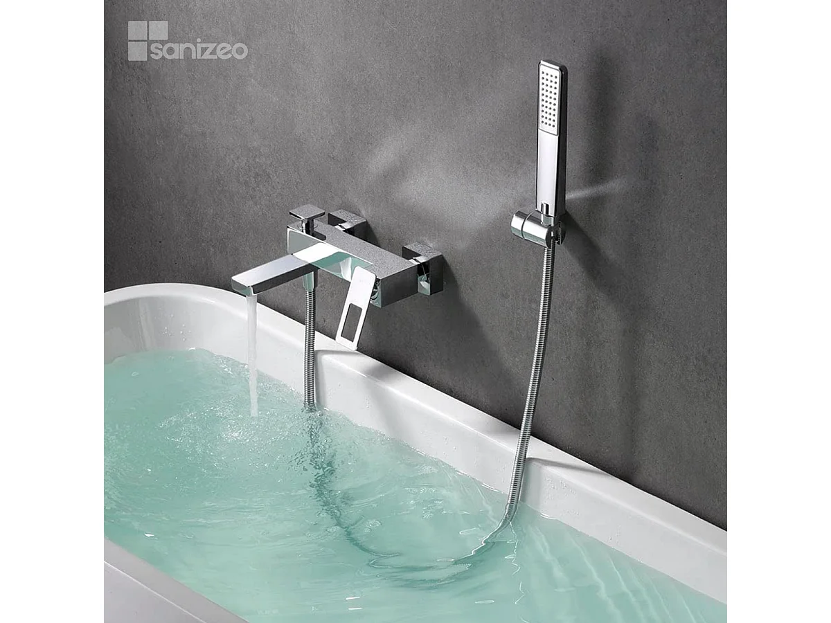 Ensemble Bain/Douche Anti-Calcaire Chrome SUECIA BDC032-7