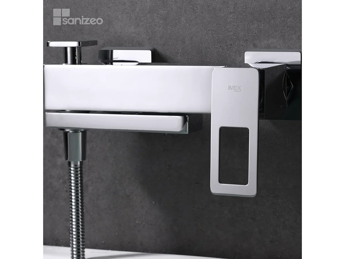 Ensemble Bain/Douche Anti-Calcaire Chrome SUECIA BDC032-7