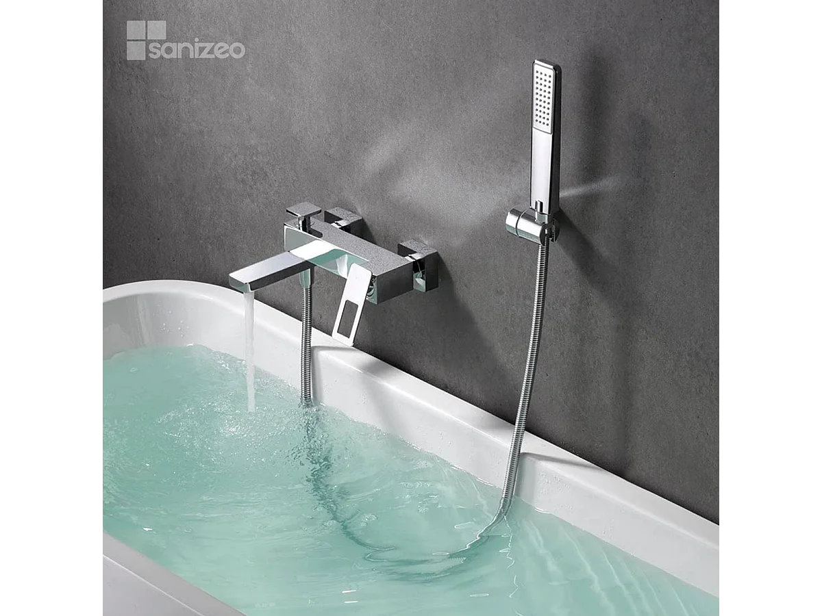 Ensemble Bain/Douche Anti-Calcaire Chrome SUECIA BDC032-7