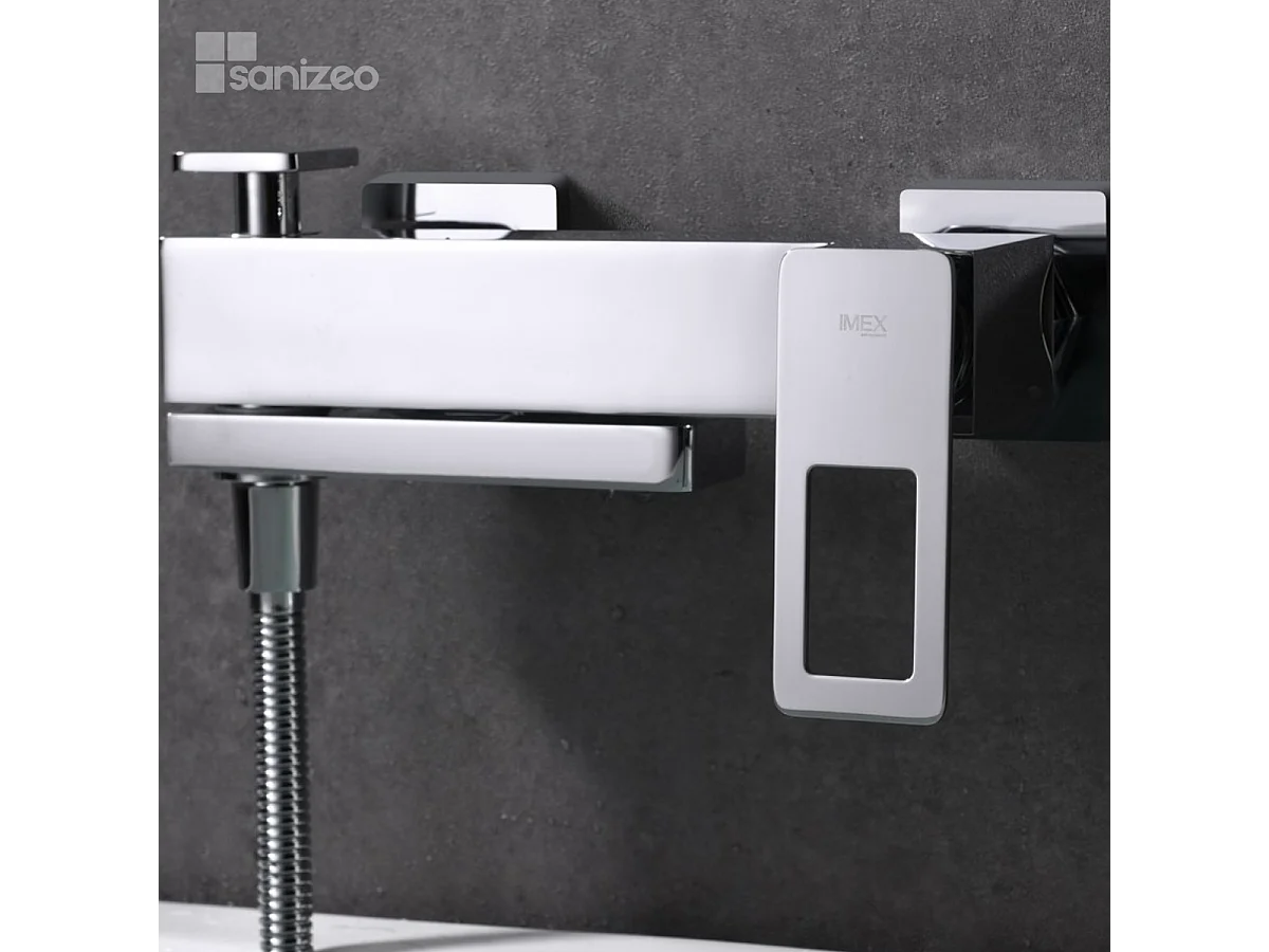 Ensemble Bain/Douche Anti-Calcaire Chrome SUECIA BDC032-7