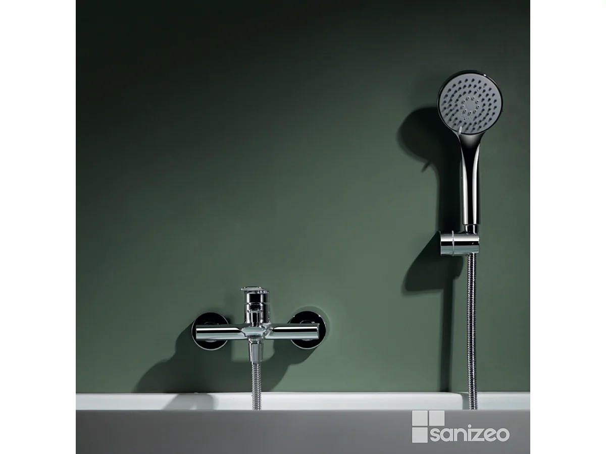 Ensemble Bain/Douche Anti-Calcaire Chrome URAL BDG040-4