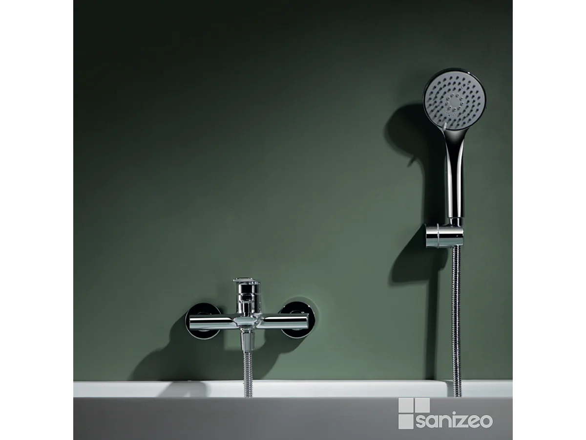 Ensemble Bain/Douche Anti-Calcaire Chrome URAL BDG040-4