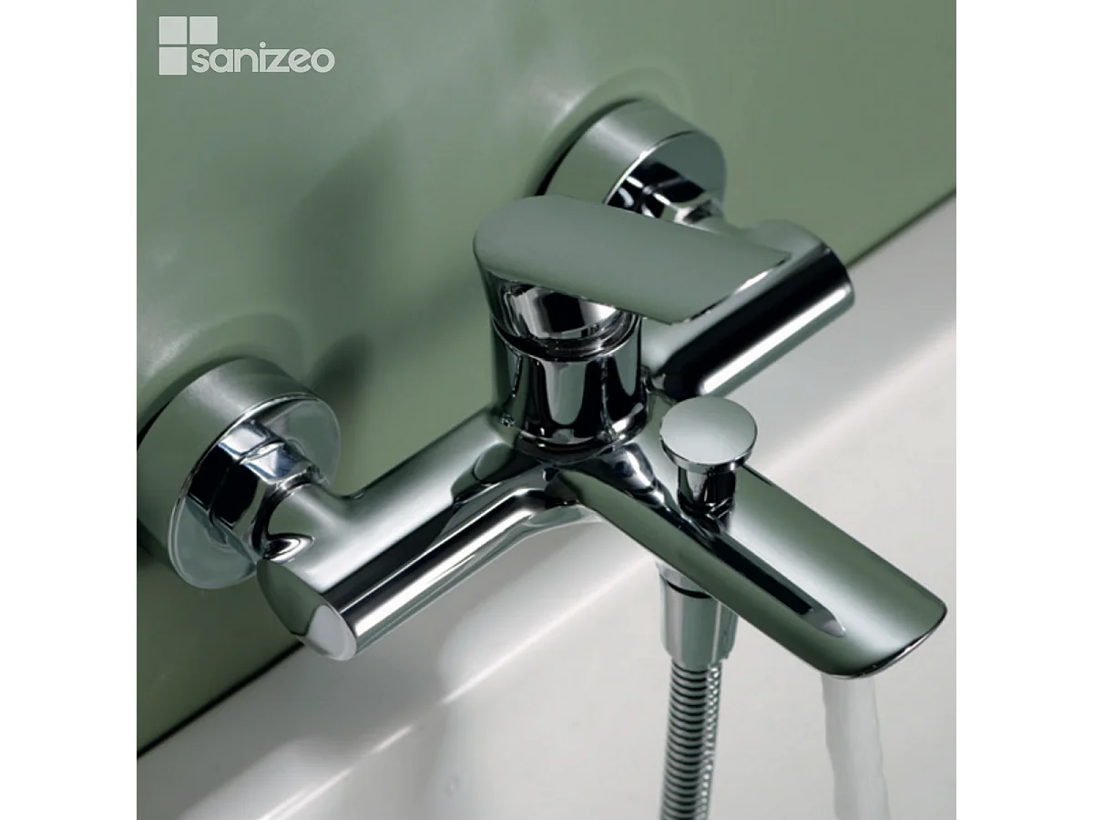 Ensemble Bain/Douche Anti-Calcaire Chrome URAL BDG040-4