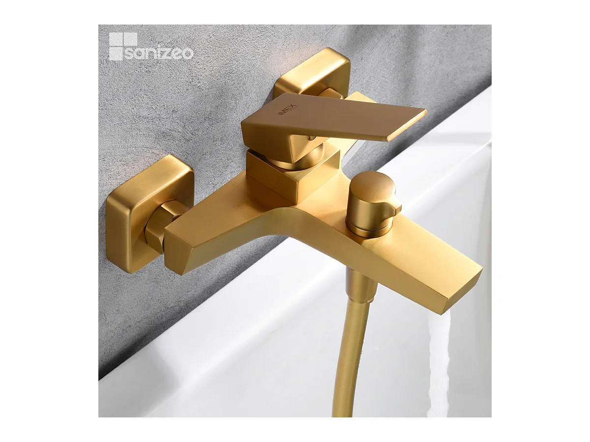 Ensemble Bain/Douche Anti-Calcaire Or Brossé ART BDAR025-4OC