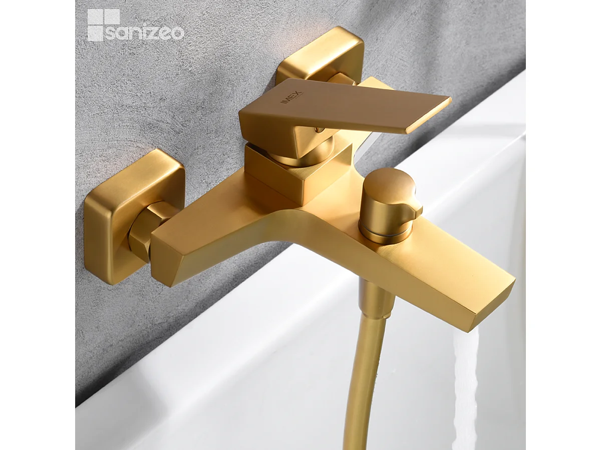 Ensemble Bain/Douche Anti-Calcaire Or Brossé ART BDAR025-4OC