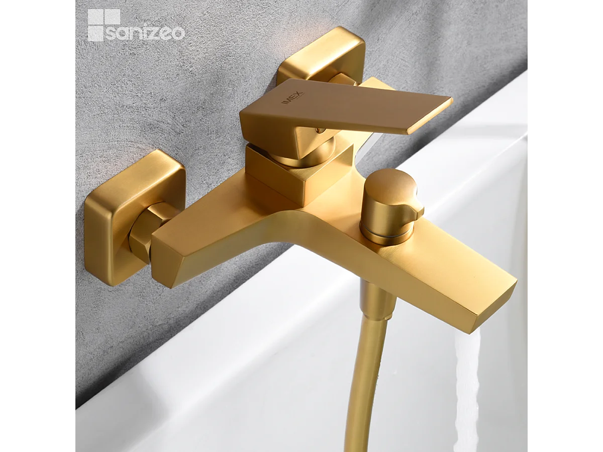 Ensemble Bain/Douche Anti-Calcaire Or Brossé ART BDAR025-4OC