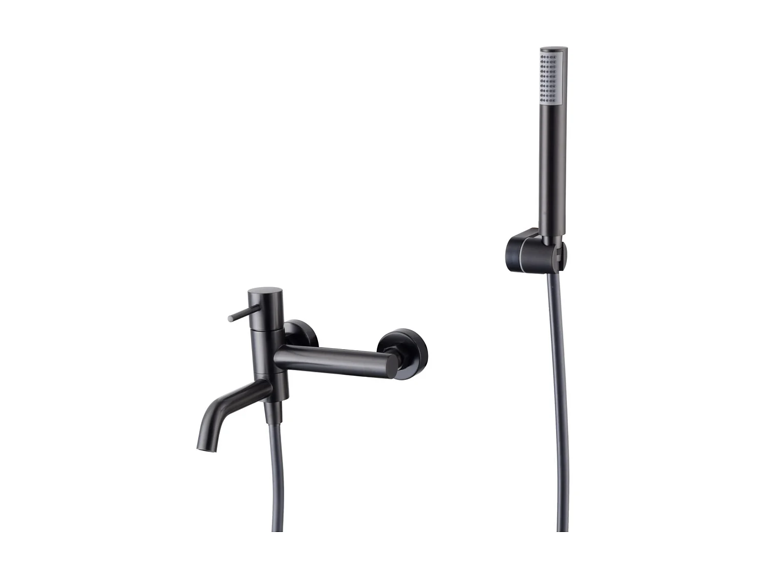 Ensemble Bain/Douche Anti-Calcaire Black Gun Métal MONZA BDM039-4BGM
